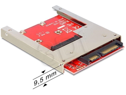 Изображение Delock Converter SATA 22 pin - mSATA with 2.5" Frame
