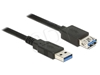 Picture of Delock Extension cable USB 3.0 Type-A male > USB 3.0 Type-A female 1.5 m black