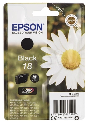 Изображение Epson ink cartridge black Claria Home T 180         T 1801