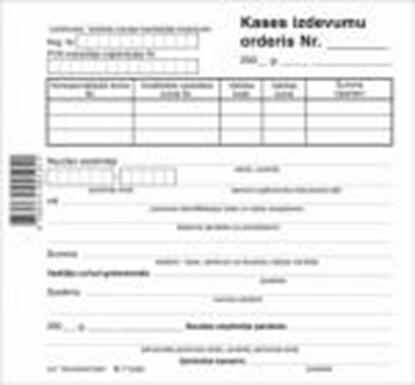 Picture of Kases izdevumu orderis 150x140mm 100lp.