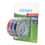 Изображение 3x1 Dymo Embossing Labels Multi-Pack 9mm (red/blue/black)