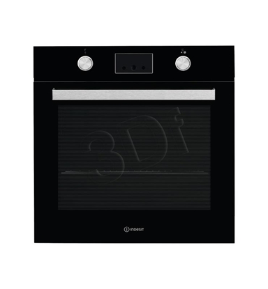 Изображение Indesit IFW 65Y0 J BL oven 66 L A Black, Stainless steel