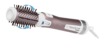 Attēls no Rowenta Brush Activ Premium Care CF9540 hair styling tool Hot air brush Warm Aluminium, Metallic, White 1000 W 1.8 m