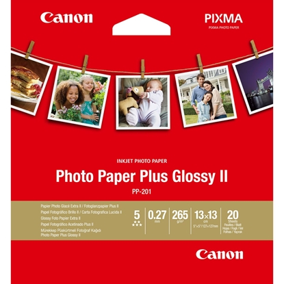 Изображение Canon PP-201 13x13 cm 20 Sheets Photo Paper Plus Glossy II 265 g