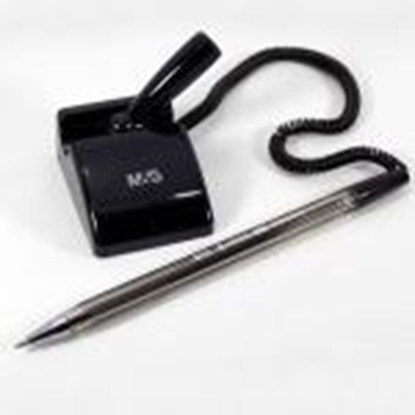 Pilt *Pildspalva lodīšu E-TAKE SIMPLE ar statīvu 0.7mm,  melna