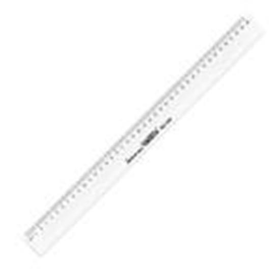 Picture of Lineāls 40cm caurspīdīgs