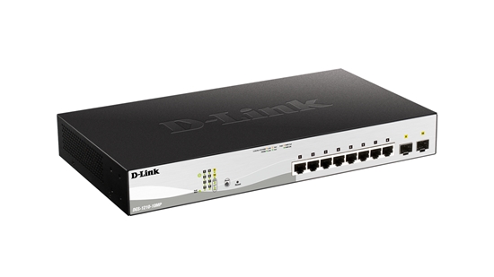 Picture of D-Link DGS-1210-10MP network switch Managed L2/L3 Gigabit Ethernet (10/100/1000) Power over Ethernet (PoE) Black