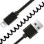 Attēls no Gembird Spiral Cable USB Male - Apple Lightning Male 1.5m Black