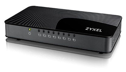 Picture of Zyxel GS-108S v2 Unmanaged Gigabit Ethernet (10/100/1000) Black