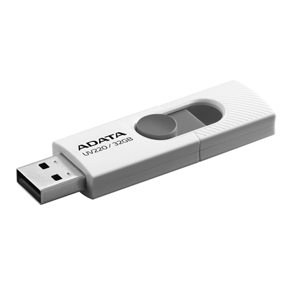 Attēls no ADATA UV220 32GB USB 2.0 Type-A Grey, White USB flash drive