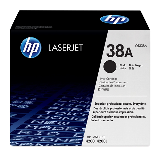 Изображение HP 38A Black Original LaserJet toner cartridge 1 pc(s)