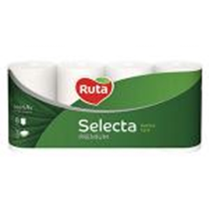 Picture of Tualetes papīrs RUTA Selecta Premium 8 ruļļi,  3 slāņi,  balts