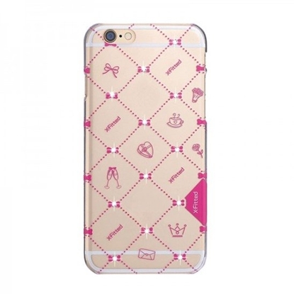 Attēls no X-Fitted Plastic Case With Swarovski Crystals for Apple iPhone 6 / 6S Pink / Relationship