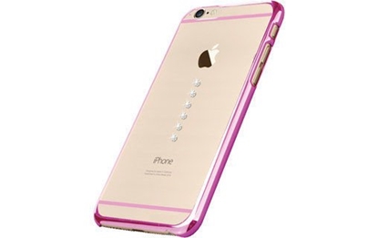 Picture of X-Fitted Plastic Case With Swarovski Crystals for Apple iPhone 6 / 6S Pink / Six Stones