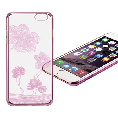 Attēls no X-Fitted Plastic Case With Swarovski Crystals for Apple iPhone 6 / 6S Rose / Lotus