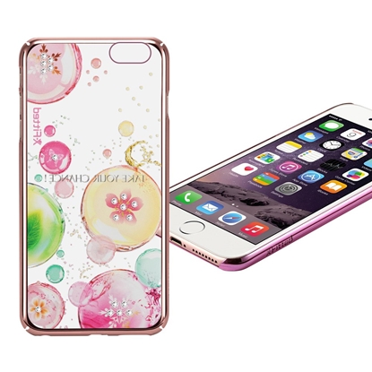 Изображение X-Fitted Plastic Case With Swarovski Crystals for Apple iPhone 6 / 6S Rose gold / Fancy Bubble