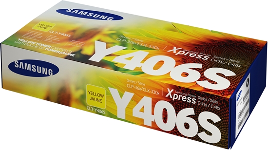 Picture of Samsung CLT-Y406S Yellow Original Toner Cartridge