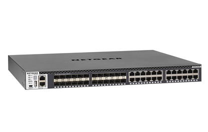 Attēls no Netgear M4300-24X24F Managed L2/L3/L4 10G Ethernet (100/1000/10000) 1U Black