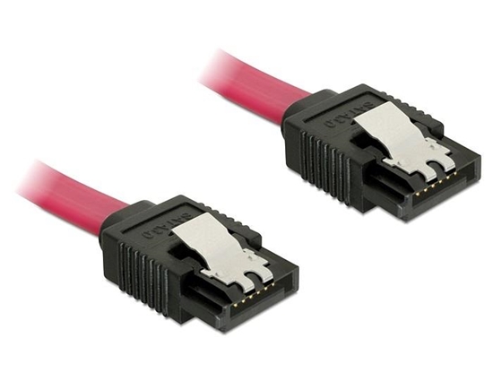 Picture of Delock Cable SATA 6 Gbs  20cm straightstraight red