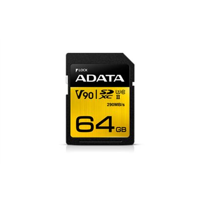 Изображение ADATA Premier ONE V90 64GB SDXC UHS-II Class 10 memory card
