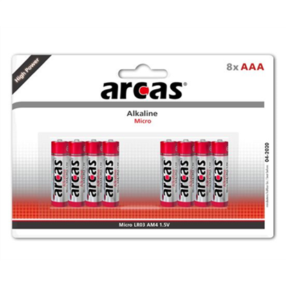 Attēls no Arcas | AAA/LR03 | Alkaline | 8 pc(s)