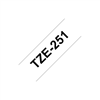 Picture of Brother labelling tape TZE-251 white/black   24 mm