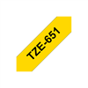 Изображение Brother labelling tape TZE-651 yellow/black 24 mm