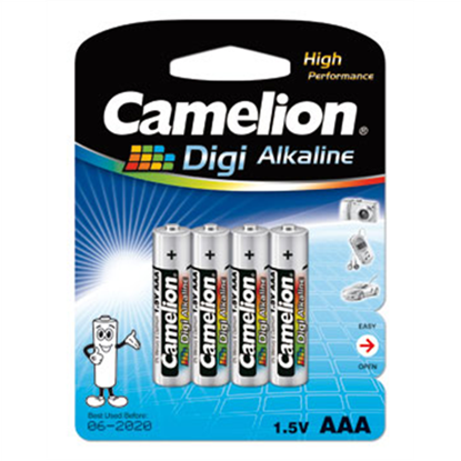 Picture of Camelion | AAA/LR03 | Digi Alkaline | 4 pc(s) | LR03-BP4DG