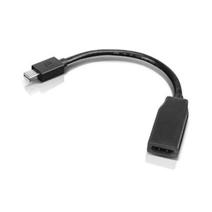 Изображение Lenovo 0B47089 video cable adapter 0.2 m Mini DisplayPort HDMI Black