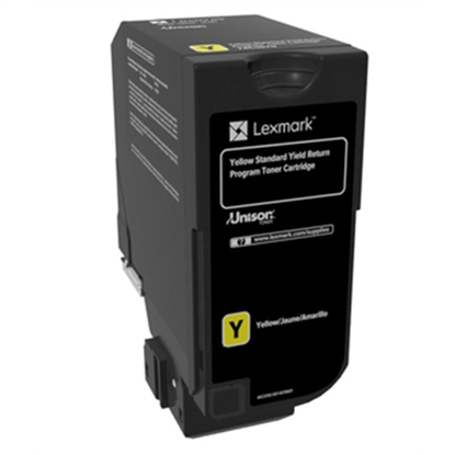 Picture of Lexmark 74C2SY0 toner cartridge 1 pc(s) Original Yellow