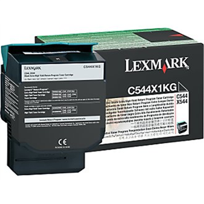 Picture of Lexmark C544X1KG toner cartridge Original Black
