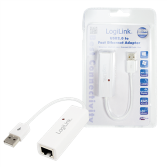 Изображение LogiLink Adapter USB 2.0 -> RJ45 Fast Ethernet
