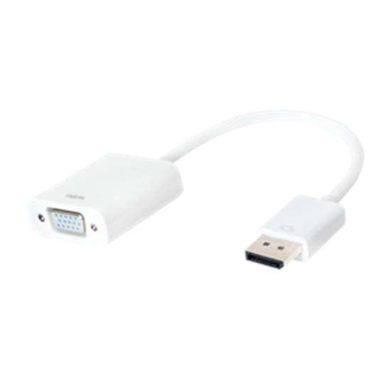 Picture of Logilink | Logilink CV0059B, Display Port 1.2 to VGA Active Adapter with 15cm cable : | White | DisplayPort | VGA