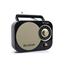 Attēls no Muse Portable radio M-055RB Black/Gold, AUX in