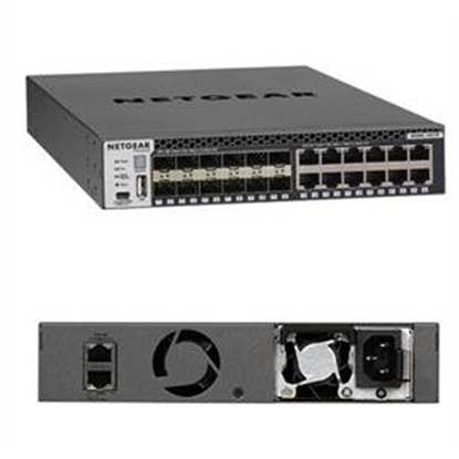 Attēls no Netgear M4300-12X12F Managed L2/L3 10G Ethernet (100/1000/10000) 1U Black