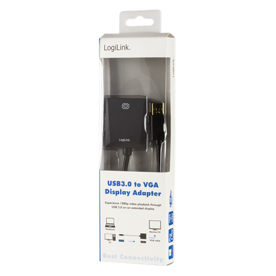 Изображение Adapter USB LogiLink USB - VGA Czarny  (UA0231)