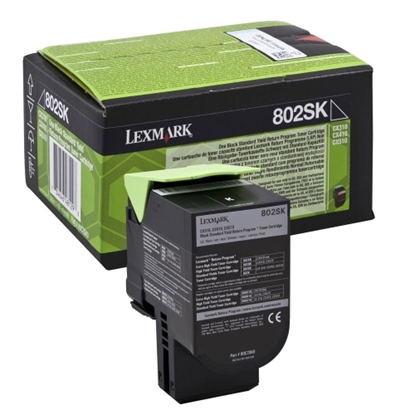 Picture of Lexmark 802SK toner cartridge 1 pc(s) Original Black