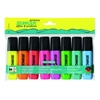 Picture of STANGER highlighter, 1-5 mm, set 8 pcs 033347