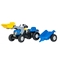 Attēls no Bērnu traktors ar pedāļiem rollyKid NH T7040 ar kausu un piekabi (2,5-5 gadiem) 023929 Vācija