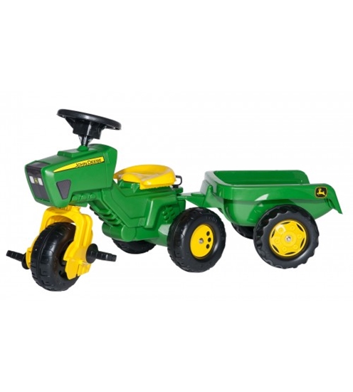 Picture of Pedāļu traktors riteņis ar piekabi Rolly Trac John Deere (2,5-5 gadiem) Vācija 052769