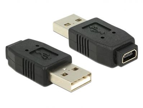 Picture of Delock Adapter USB 2.0 A male  mini USB B 5 pin female
