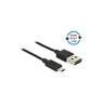 Picture of Delock Cable EASY-USB 2.0 Type-A male - EASY-USB 2.0 Type Micro-B male black 1.0m