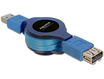 Attēls no Delock Cable USB 3.0 Extension retractable