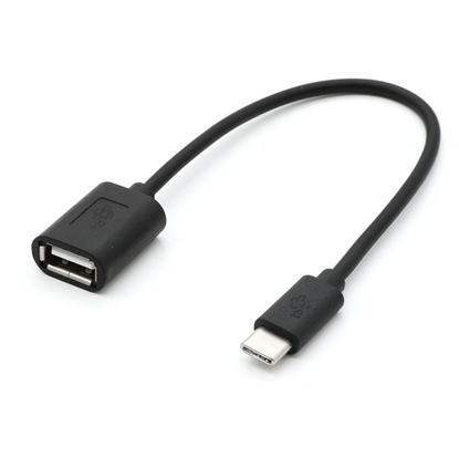 Picture of Kabel OTG USB AF - USB C 15cm czarny