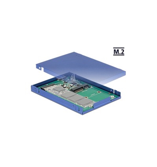 Picture of Delock 2.5″ Converter USB 3.1 Micro-B female - M.2 / mSATA with enclosure