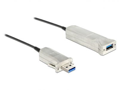 Attēls no Delock Active Optical Cable USB 3.0-A male  USB 3.0-A female 50 m