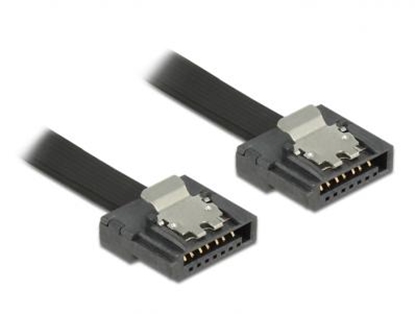 Picture of Delock Cable SATA FLEXI 6 Gbs 100 cm black metal