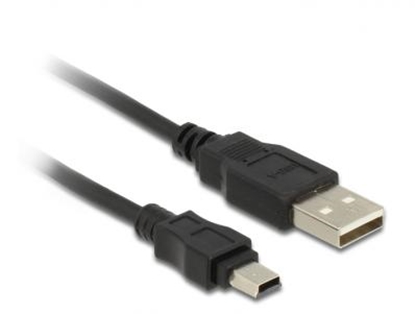 Attēls no Delock Cable USB 2.0-A male  mini B 5-Pin male 3 m