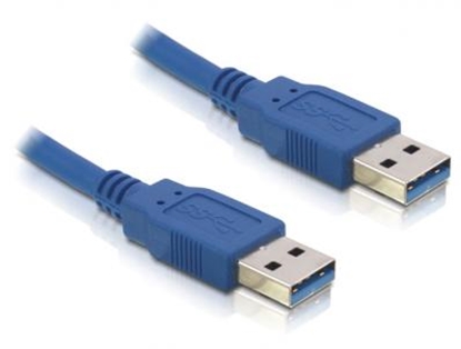 Attēls no Delock Cable USB 3.0 type A male  USB 3.0 type A male 0.5 m blue