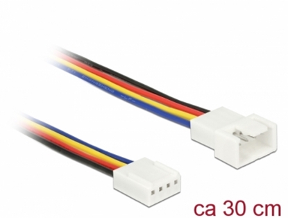 Attēls no Delock Extension Cable PWM Fan Connection 4 Pin 30 cm